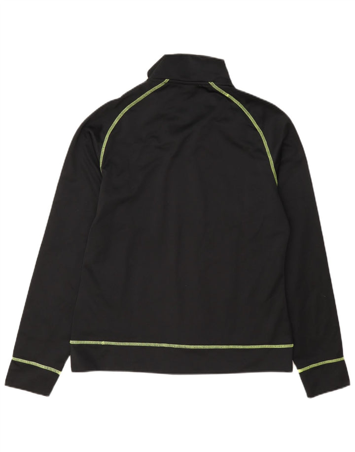 Asics Damen-Trainingsanzug-Top-Jacke UK 12 Mittelschwarzes Polyester