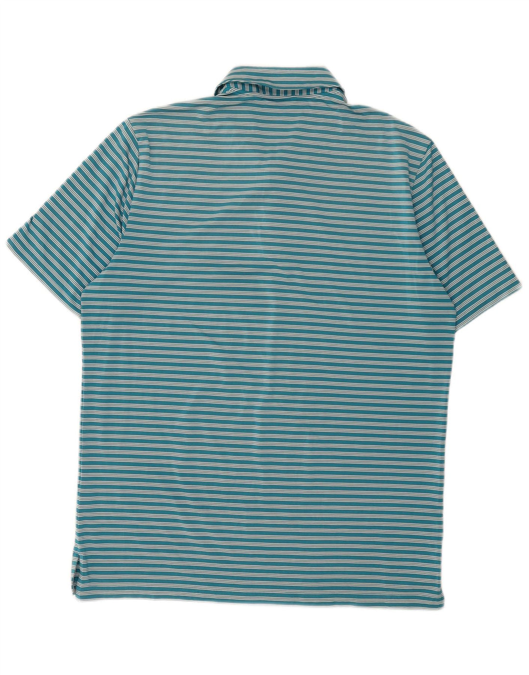 Adidas Herren-Poloshirt, groß, blau gestreift, Polyester