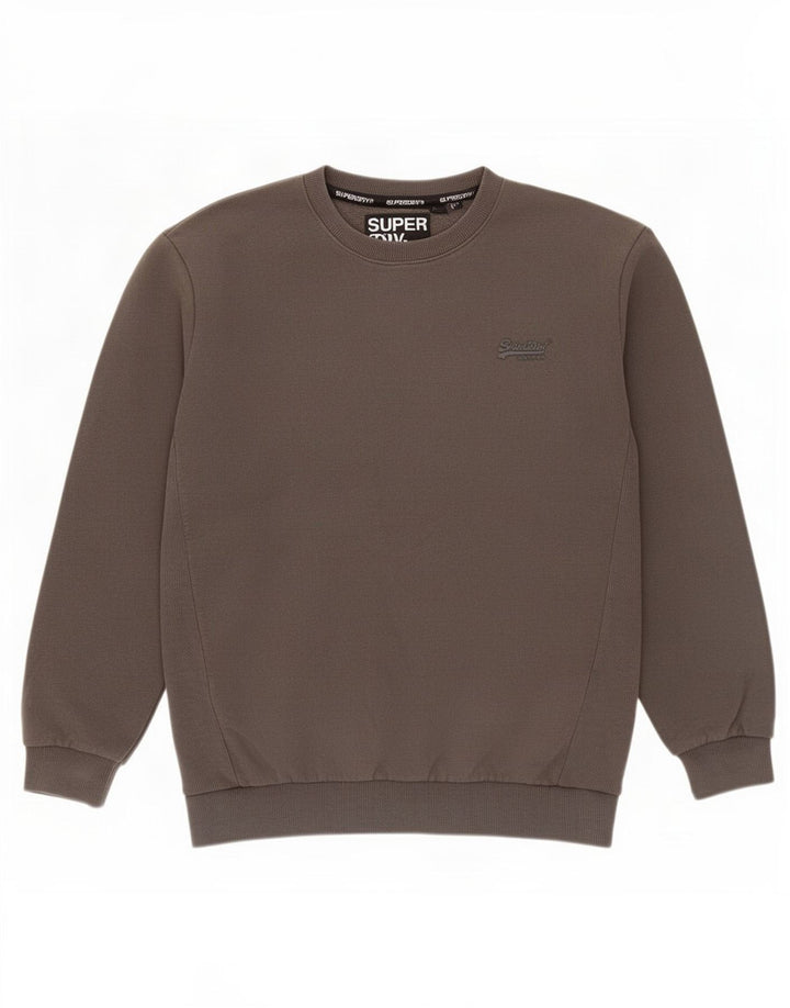 Superdry Damen-Sweatshirt in Übergröße, Größe S, Grau, Baumwolle
