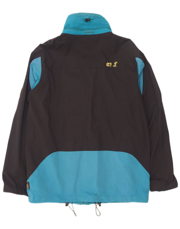 Jack Wolfskin Herren Regenjacke UK 44/46 XL Blau Colourblock Polyamid