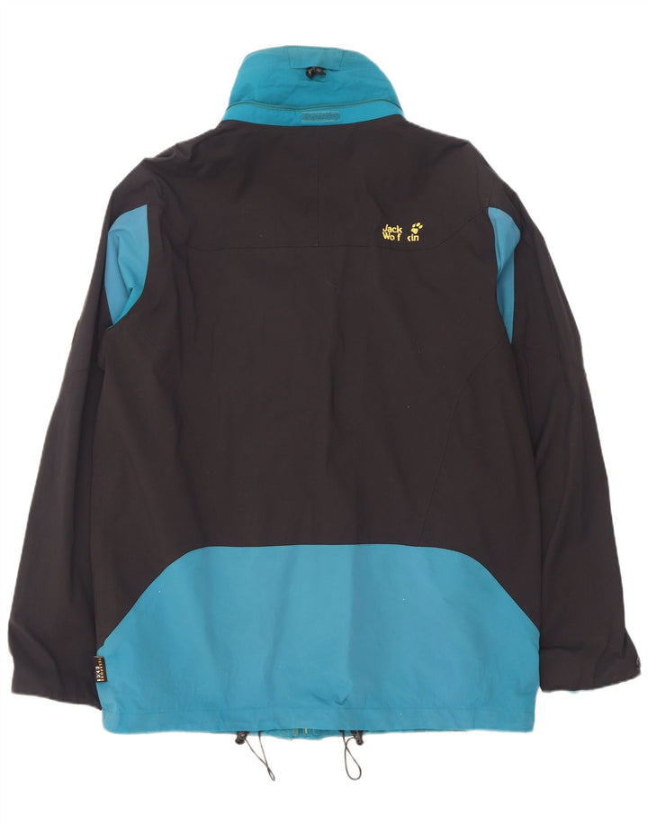 Jack Wolfskin Herren Regenjacke UK 44/46 XL Blau Colourblock Polyamid