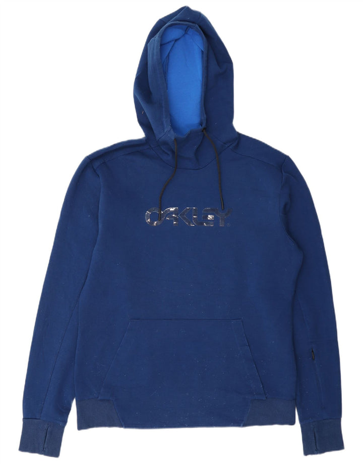 Oakley Herren Graphic Regular Fit Kapuzenpullover Mittelblau
