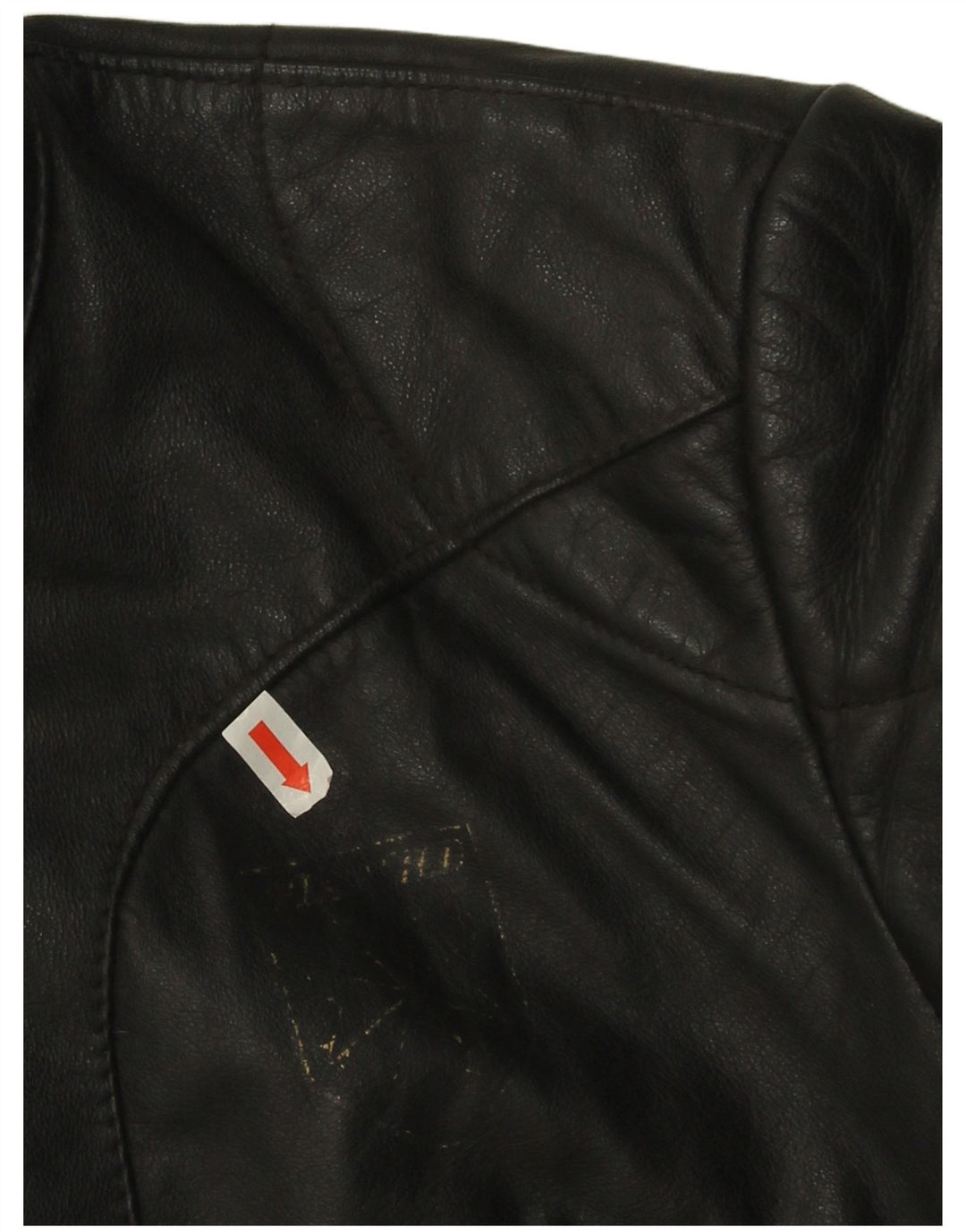 Harro Damen Crop Leder Racer Jacke EU 42 Großes schwarzes Leder