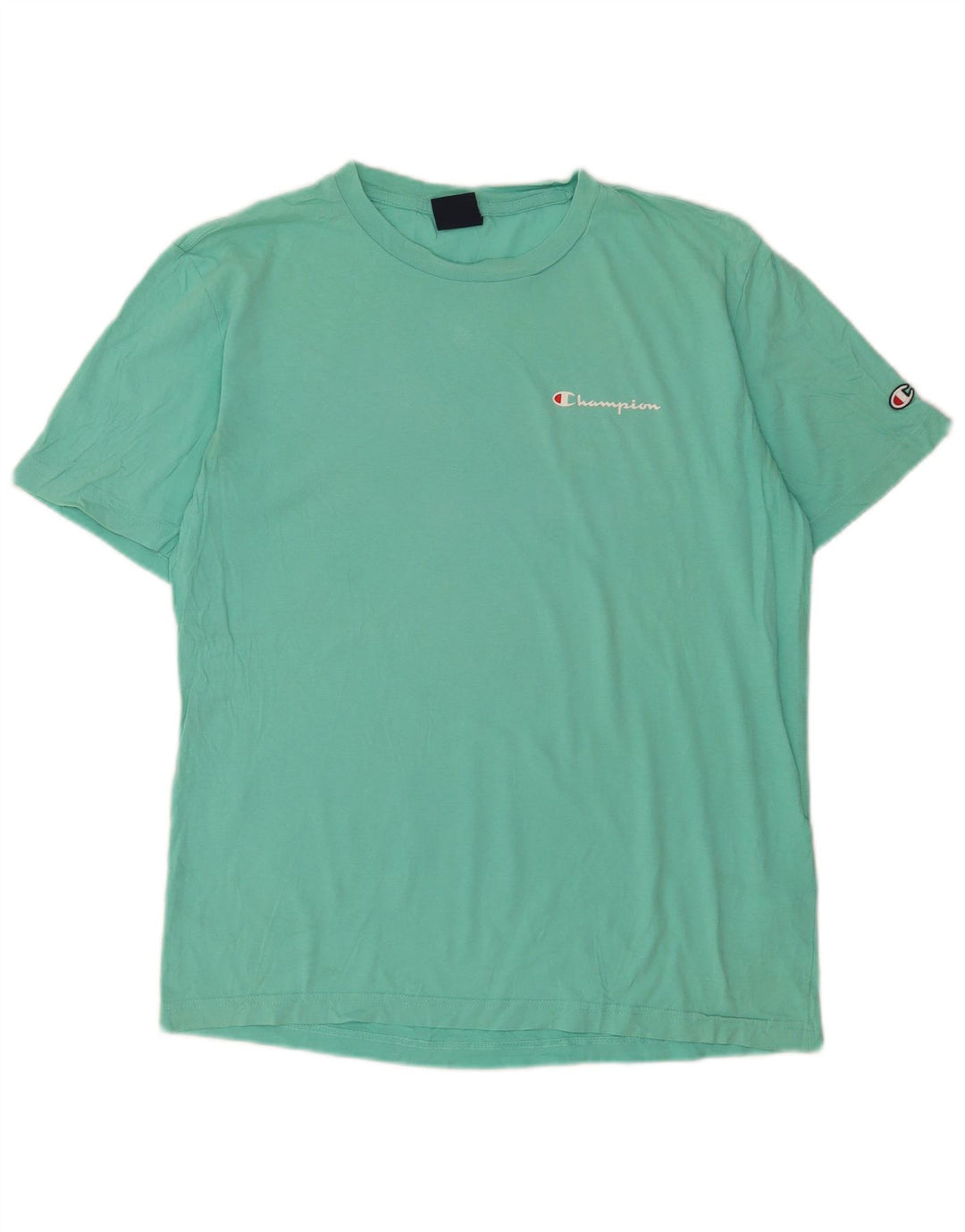 Champion Herren T-Shirt Top aus mittelgrüner Baumwolle
