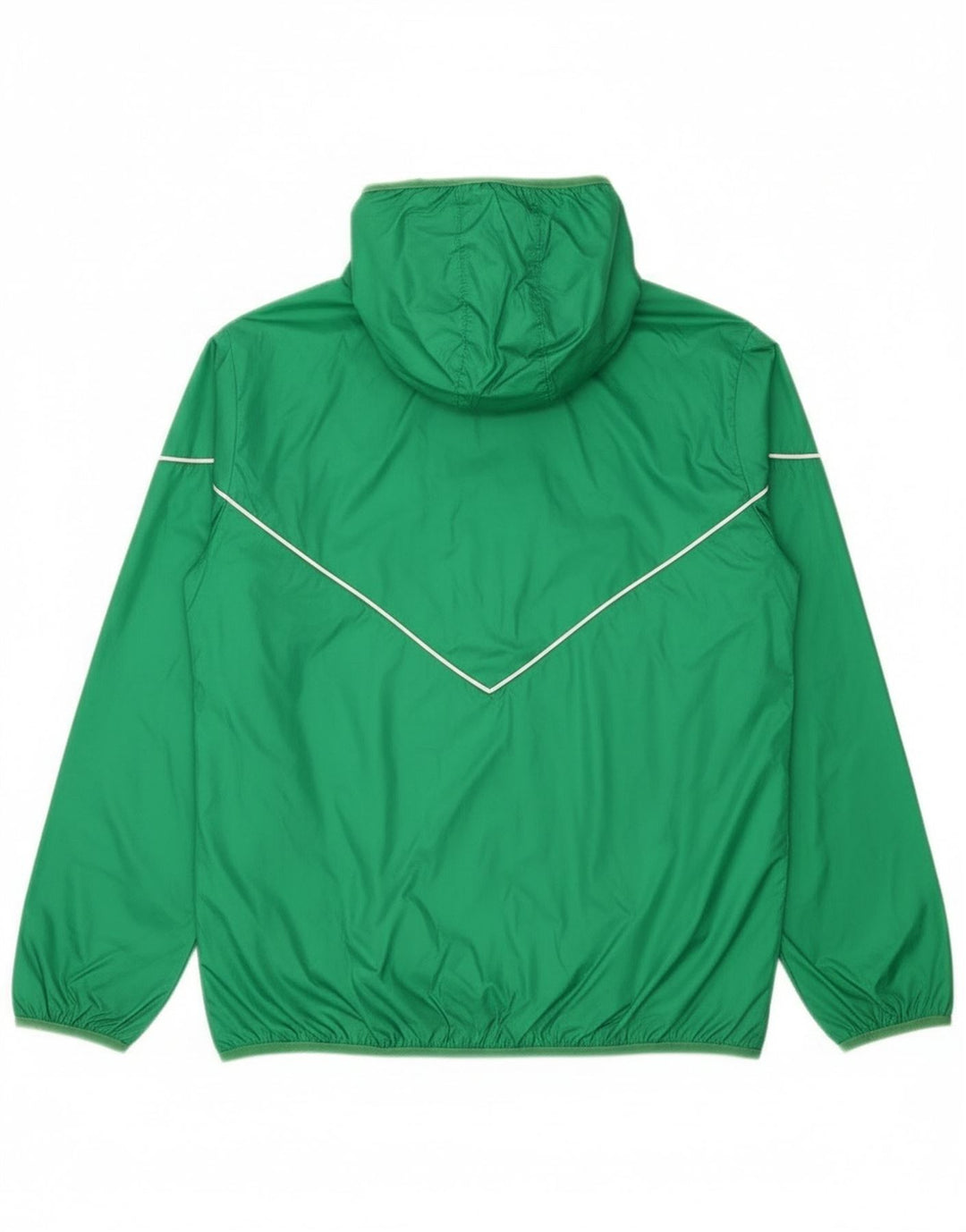 Adidas Herren-Regenjacke mit Kapuze, UK 38, mittelgrünes Nylon