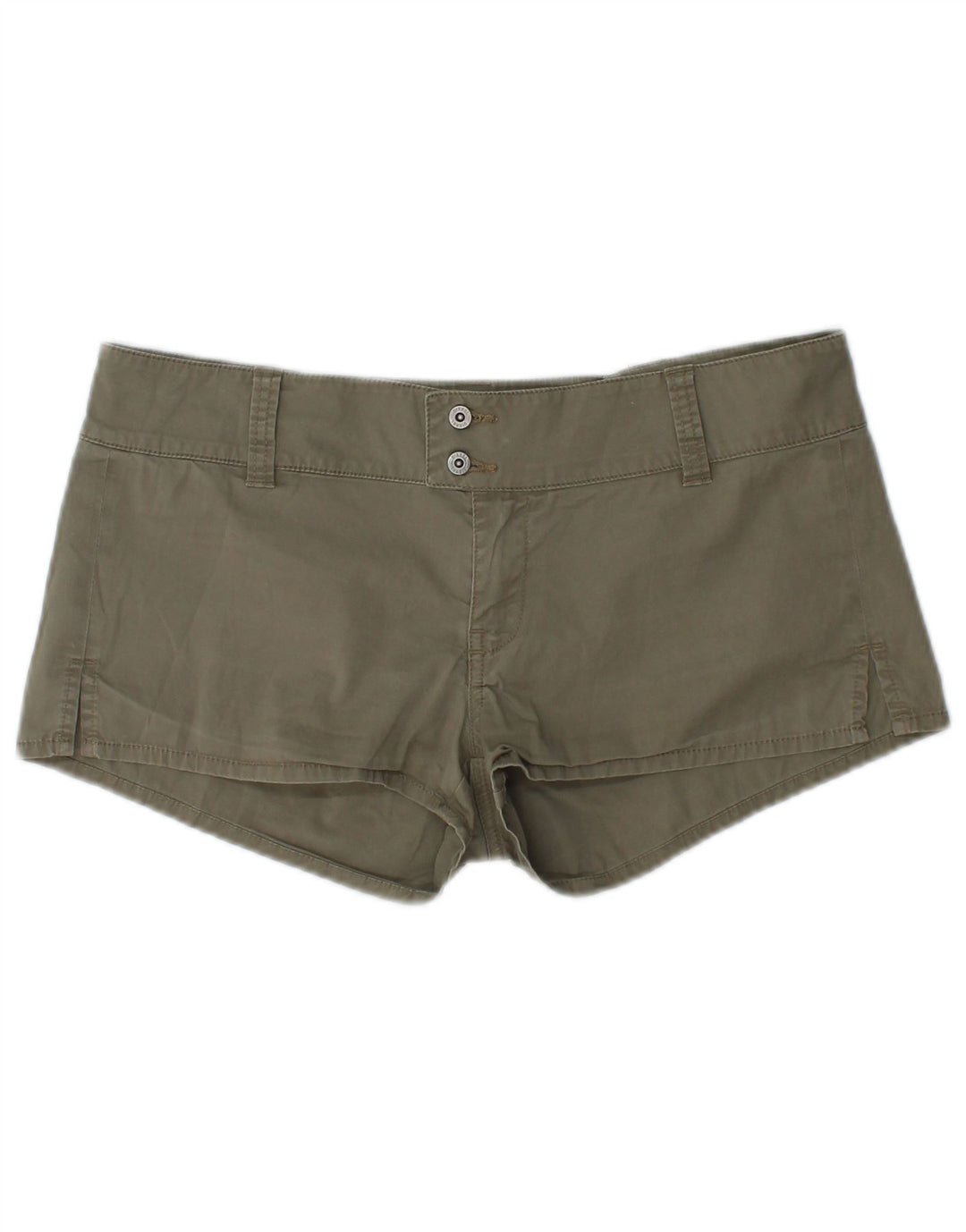 DIESEL Damen Hot Pants W29 Medium Khaki Baumwolle