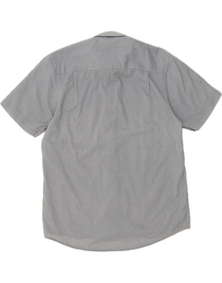 PIERRE CARDIN Mens Regular Fit Short Sleeve Shirt XL Grey Striped Vintage Pierre Cardin and Second-Hand Pierre Cardin from Messina Hembry 