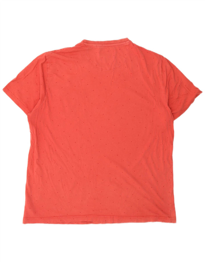 Penguin Herren T-Shirt Top XL Rot gepunktete Baumwolle