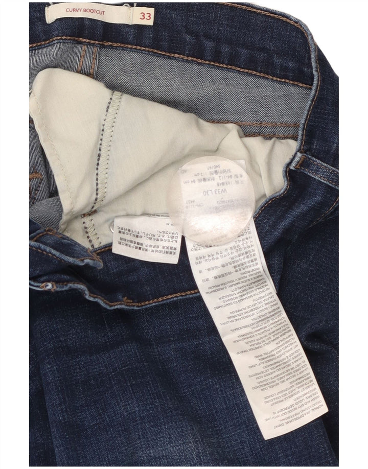 Levi's Damen Curvy Bootcut Jeans W33 L30 Blaue Baumwolle