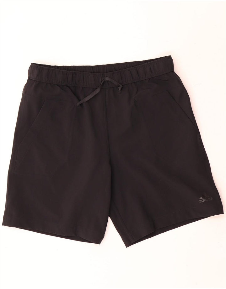Adidas Herren Wende-Sportshorts, groß, graues Colourblock-Polyester