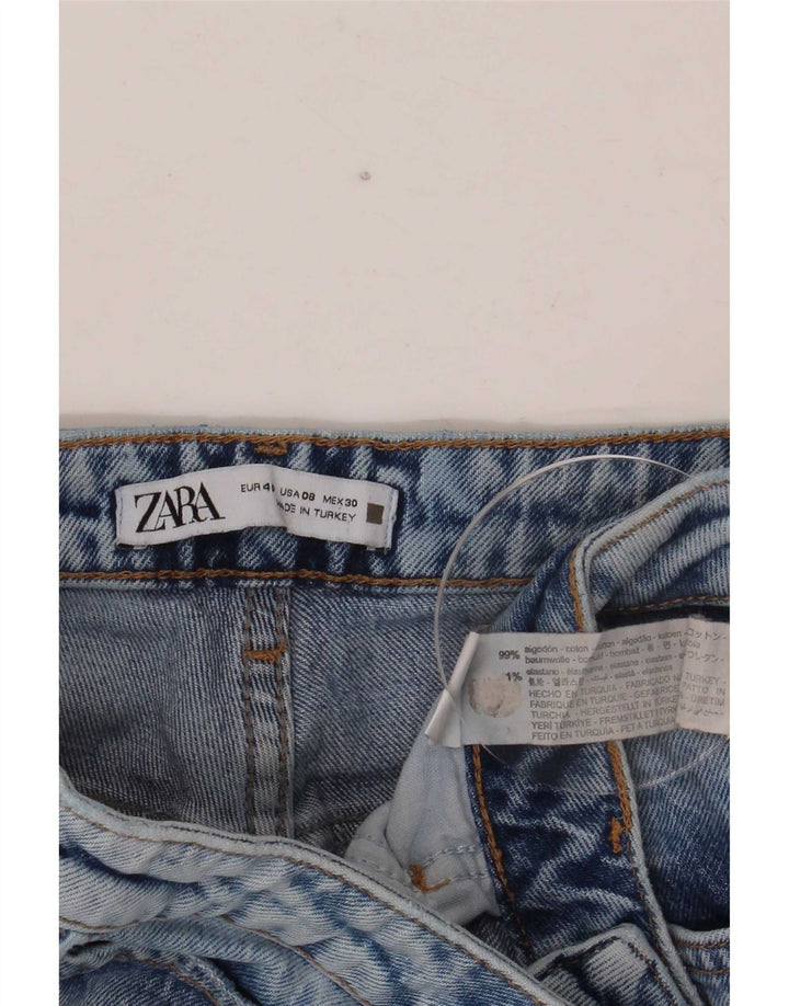 Zara Womens Distressed Flared Jeans EU 40 Medium W30 L27 Blue Cotton