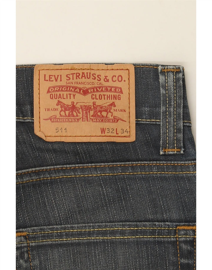 LEVI'S Womens 511 Slim Jeans W32 L31 Blue Cotton Vintage Levi's and Second-Hand Levi's from Messina Hembry 