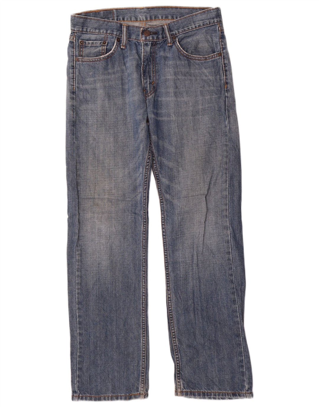 Levi's Herren 505 Straight Jeans W30 L30 Blaue Baumwolle