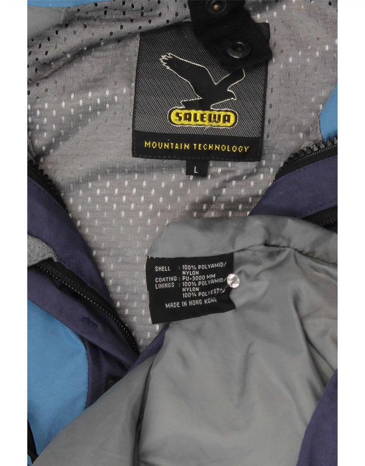 SALEWA Herren-Skijacke UK 40 Large Marineblau Colourblock-Polyamid