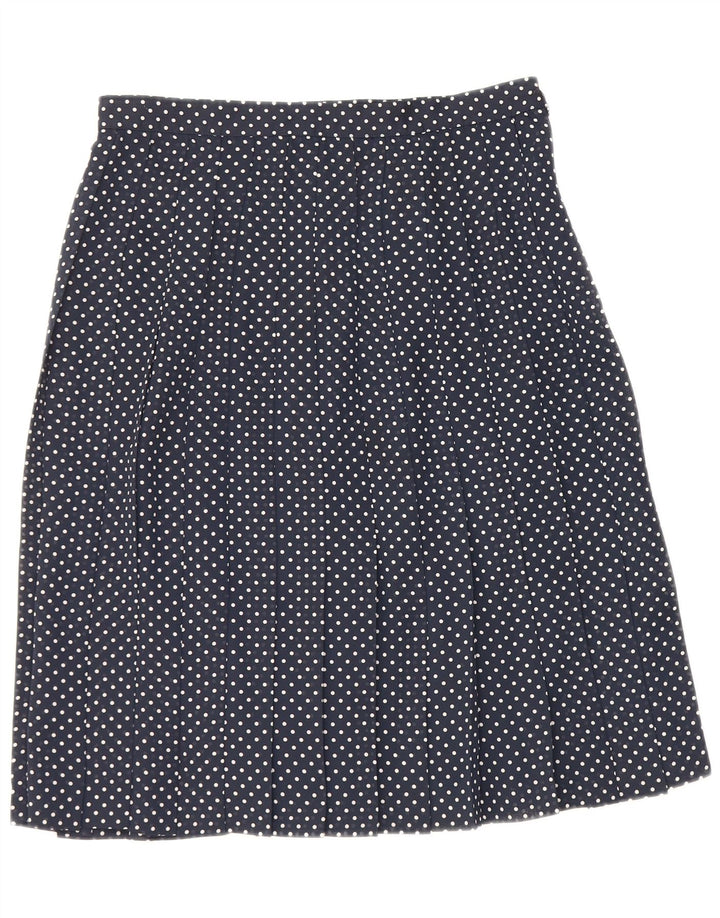 Vintage Damen 2-teiliges Rockset IT 44 Medium W28 Marineblau gefleckt