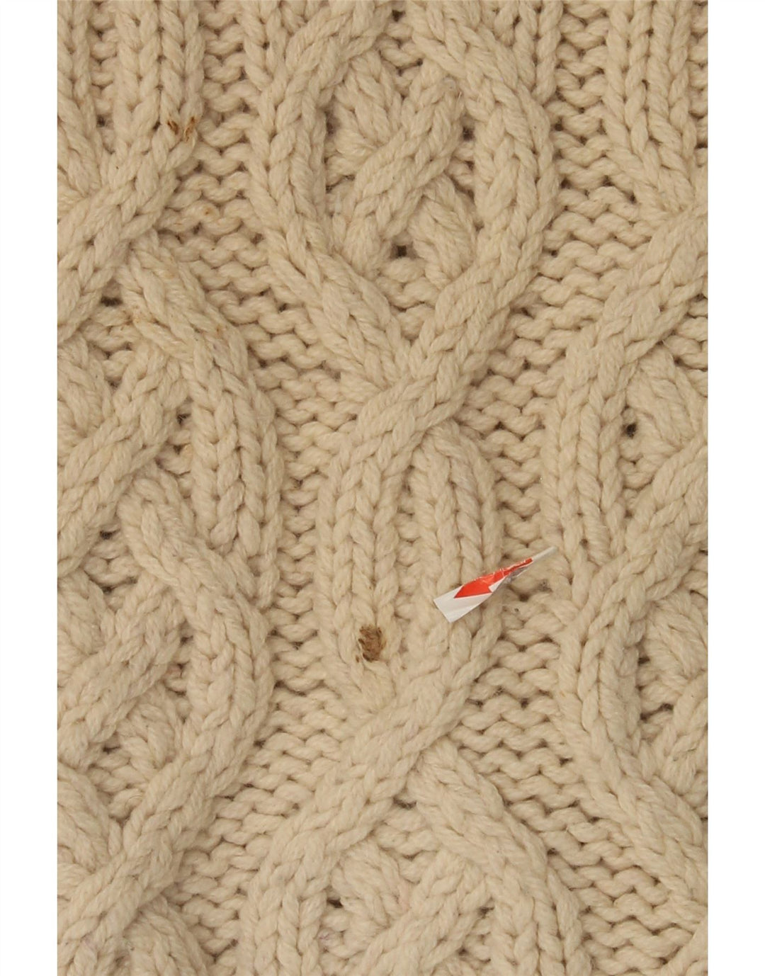 Timberland Herren-Pullover mit Knopfkragen, groß, cremefarbene Wolle