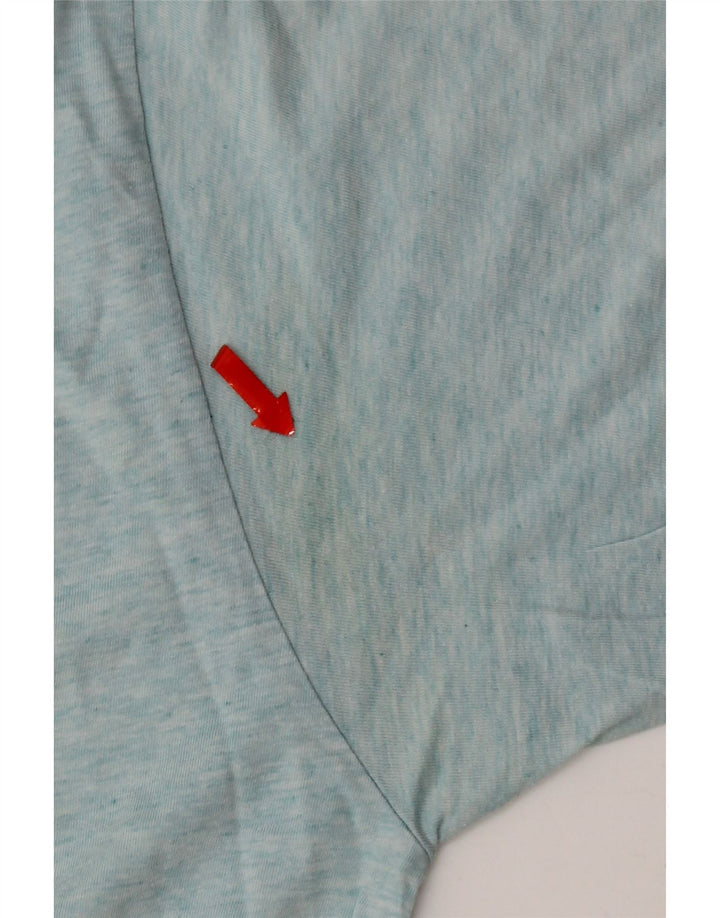 Trussardi Herren T-Shirt Top Large Blau Baumwolle