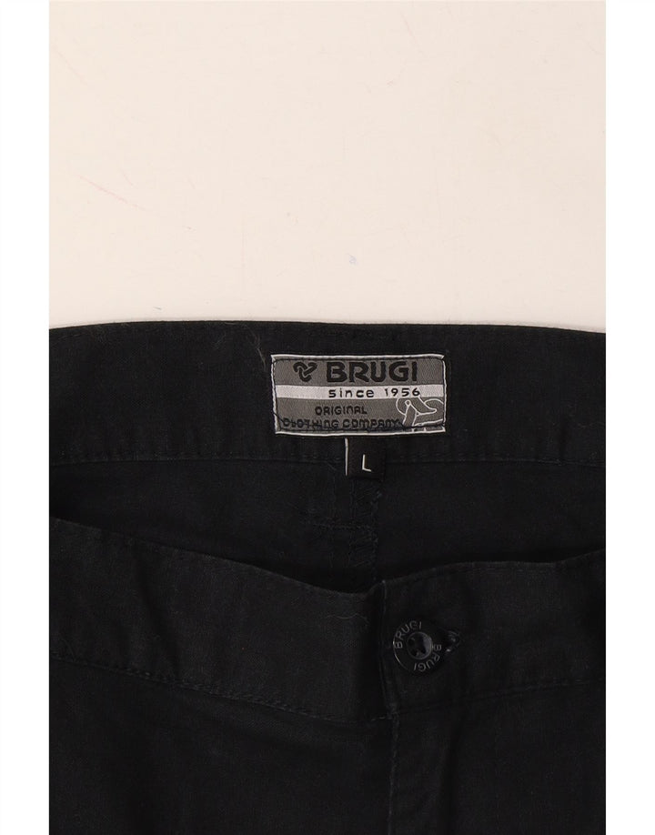 BRUGI Mens Chino Shorts Large W36 Black Vintage Brugi and Second-Hand Brugi from Messina Hembry 