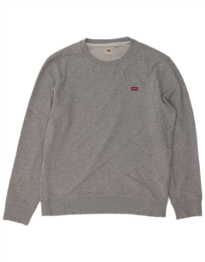 LEVI'S Herren-Sweatshirt mit lockerer Passform, Größe S, Grau, Baumwolle