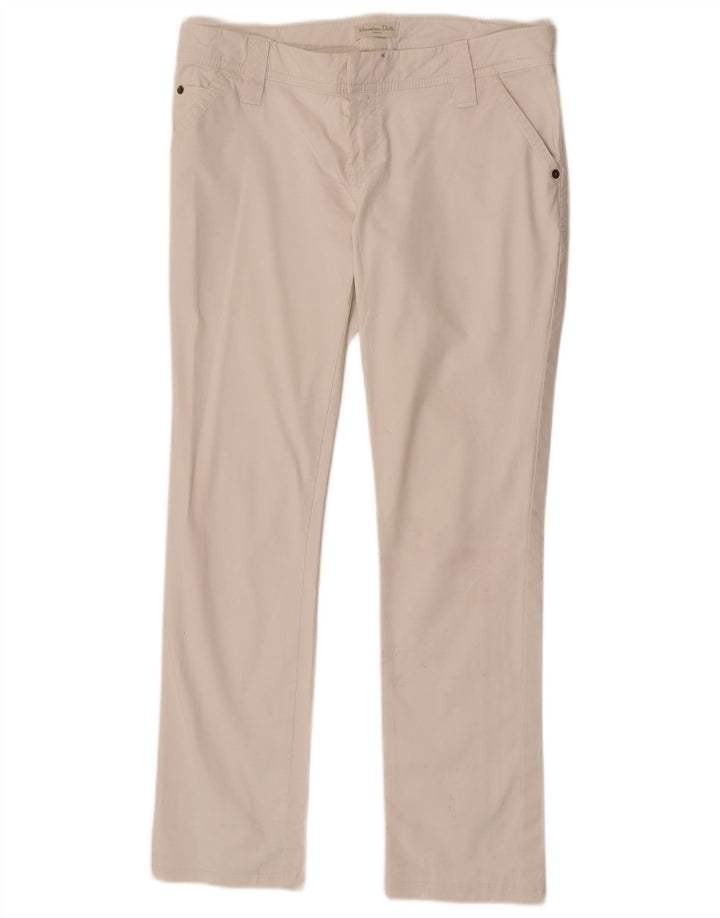 Massimo Dutti Slim Chino-Hose für Damen, W32, L29, Weiß