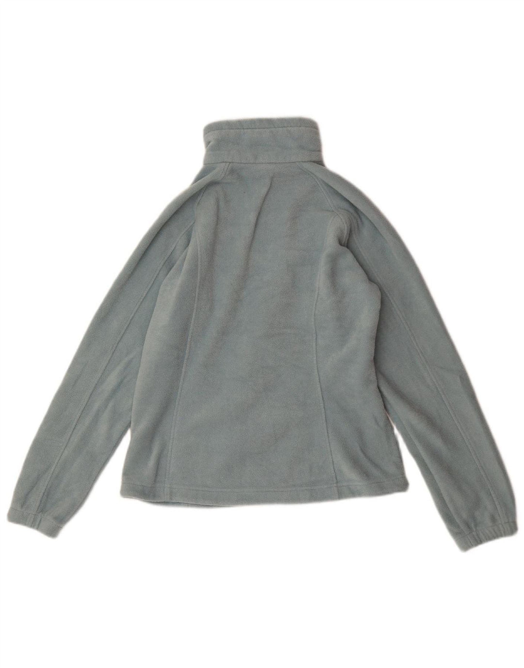 COLUMBIA Womens Fleece Jacket UK 14 Medium Blue Polyester