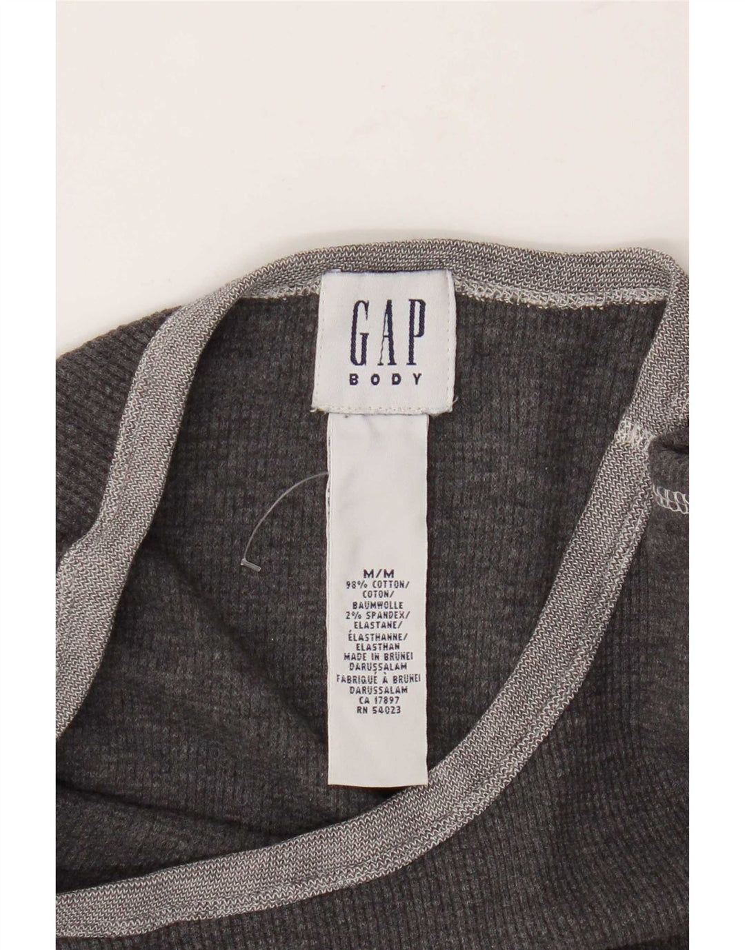 Gap Herren-Oberteil, langärmelig, mittelgraue Baumwolle