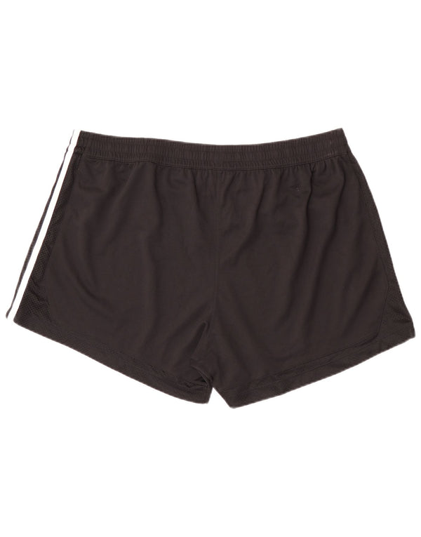 Adidas Damen Sportshorts UK 24/26 2XL Schwarz Polyester