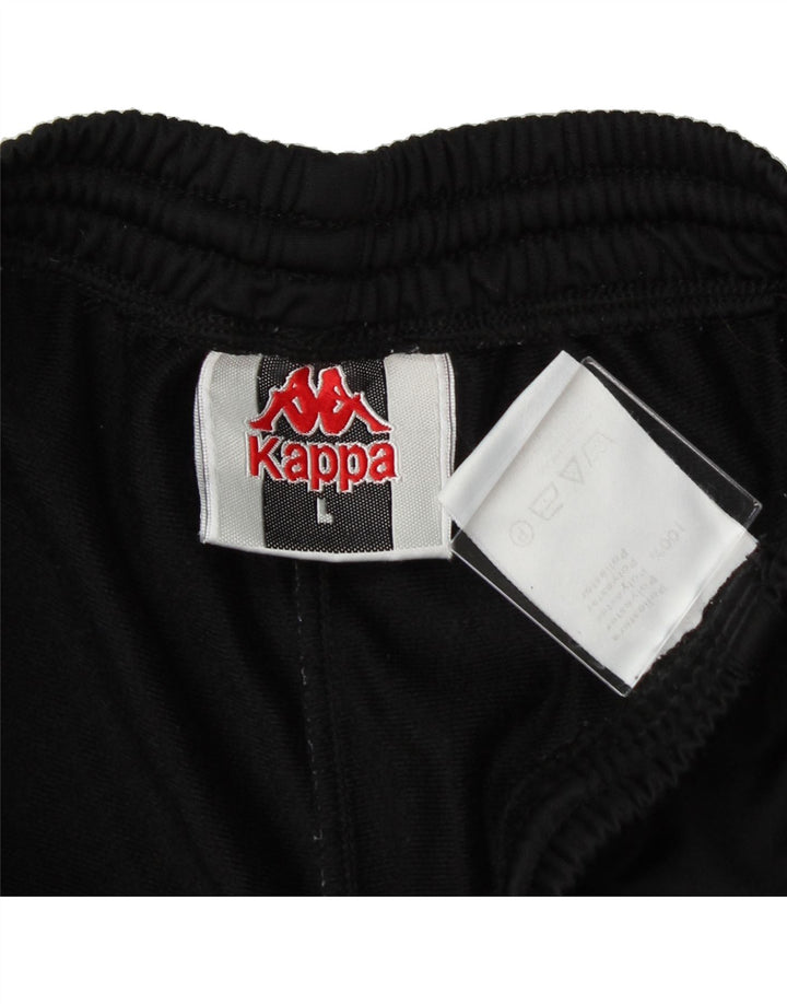 KAPPA Mens Tracksuit Trousers Large  Black Polyester Sports Vintage Kappa and Second-Hand Kappa from Messina Hembry 