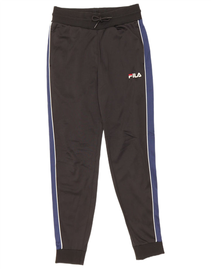 Fila Herren-Trainingshose, Jogginghose, XS, Schwarz, Farbblock-Polyester