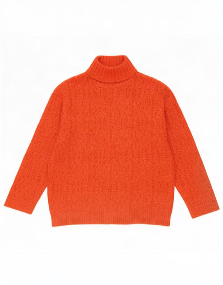 Marks & Spencer Rollkragenpullover für Damen, Gr. 10, Größe S, Orange