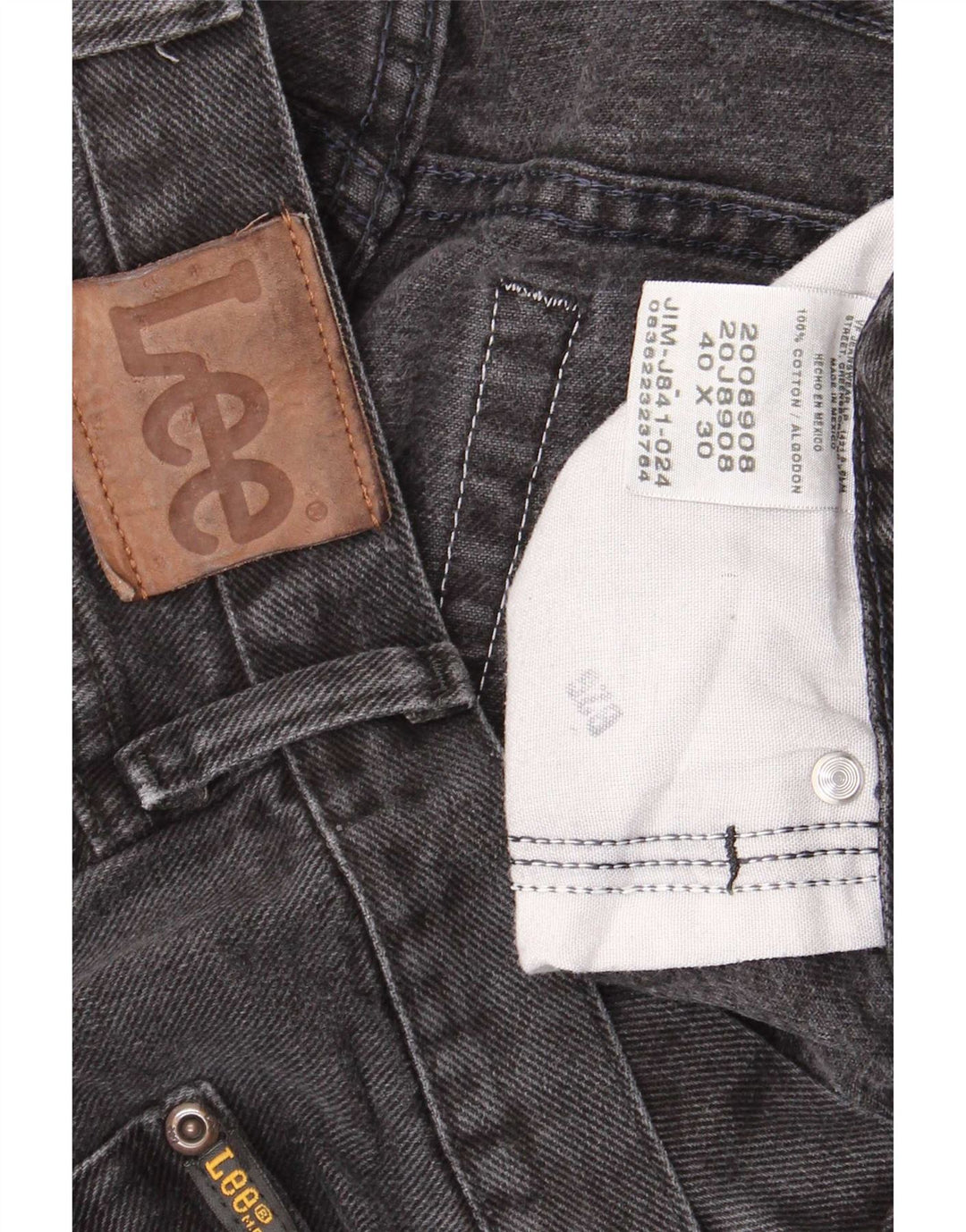 Lee Herren-Jeans mit normaler Passform, gerade Passform, W40, L30, schwarze Baumwolle
