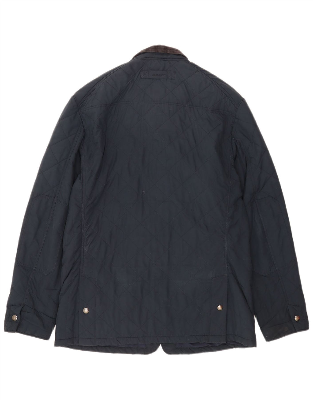 Gant Herren Steppjacke UK 40 Large Marineblau Polyester