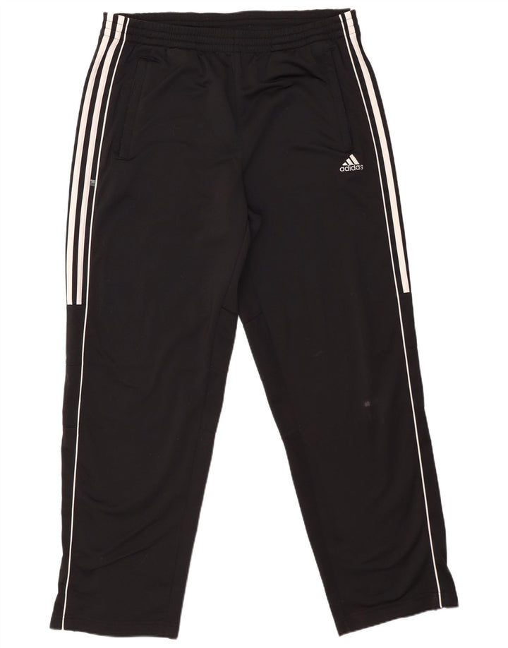 Adidas Herren-Trainingshose, groß, aus schwarzem Polyester