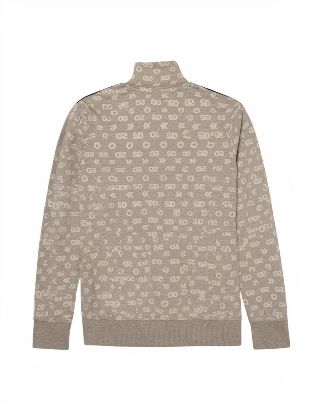 Superdry Damen-Trainingsanzugoberteil mit Grafik, UK 10, Größe S, Grau, Baumwolle