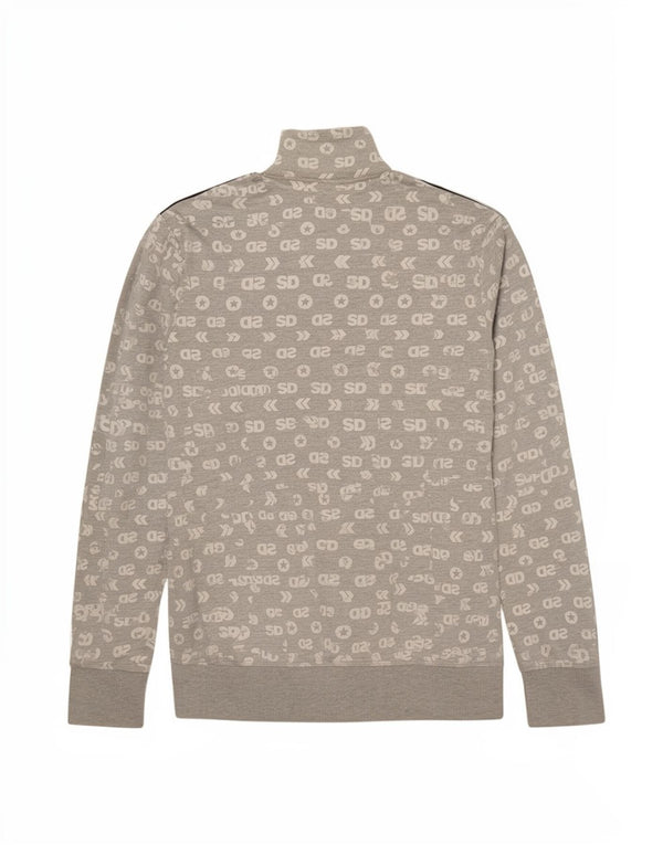 Superdry Damen-Trainingsanzugoberteil mit Grafik, UK 10, Größe S, Grau, Baumwolle