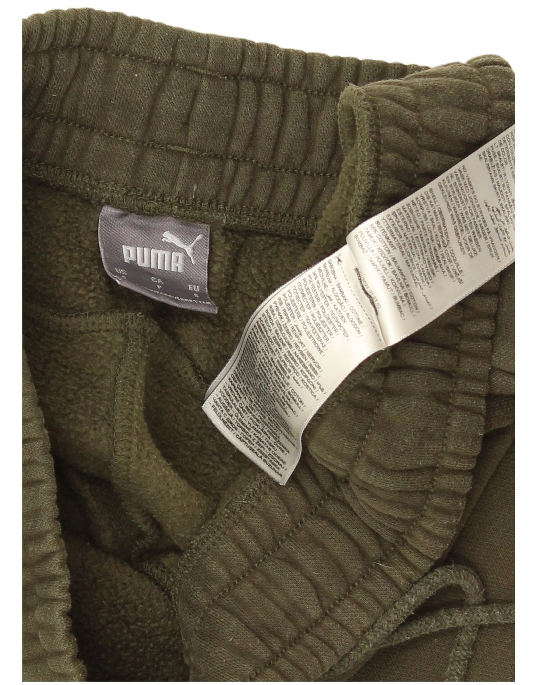Puma Herren-Trainingshose, Jogginghose, Größe S, Khaki, Baumwolle