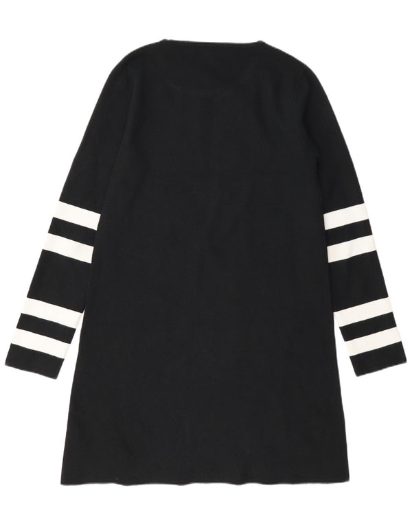 Zara Damen-Pullover, Gr. 14, Mittelschwarz, Farbblock-Modal