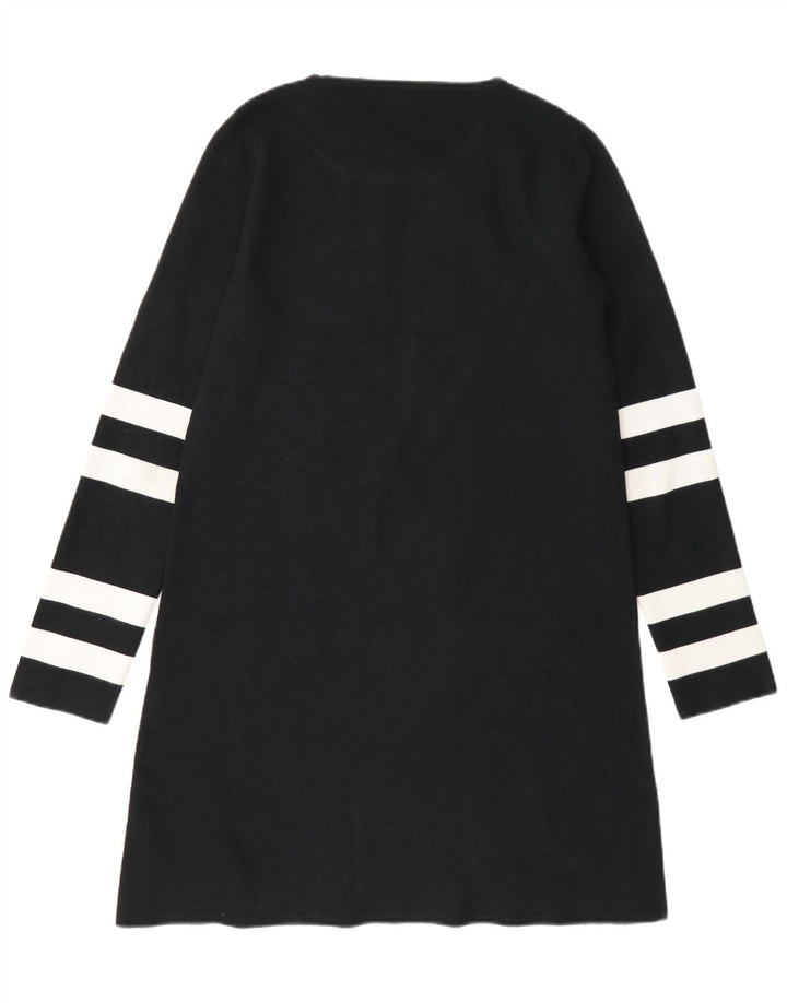 Zara Damen-Pullover, Gr. 14, Mittelschwarz, Farbblock-Modal