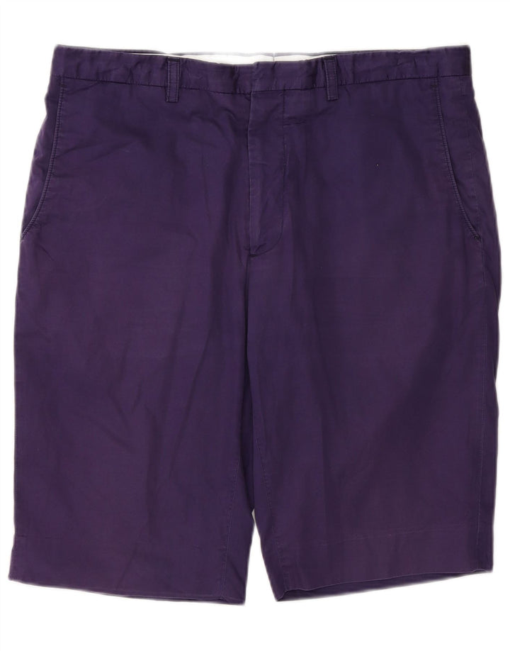 Paul Smith Herren Chinoshorts W32 Medium Purple Cotton