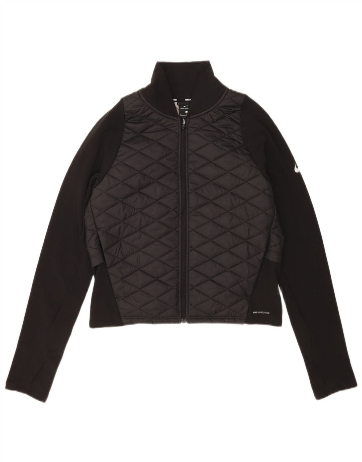 Nike Damen-Trainingsanzug mit gepolstertem Oberteil, UK 10, Größe S, Schwarz, Polyester