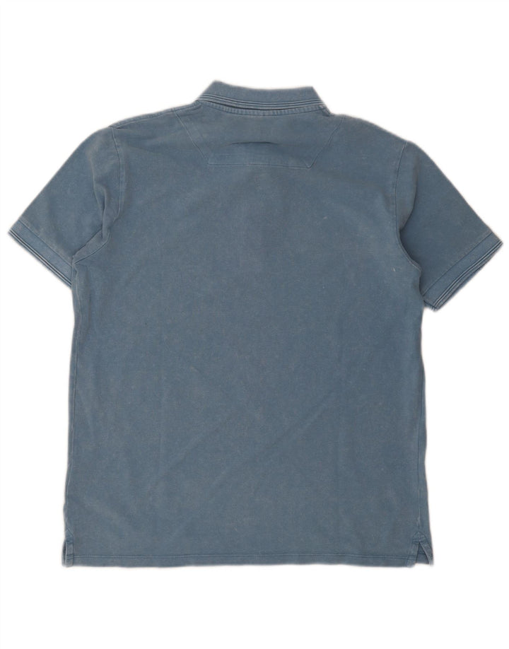 Replay Herren-Poloshirt, große blaue Baumwolle
