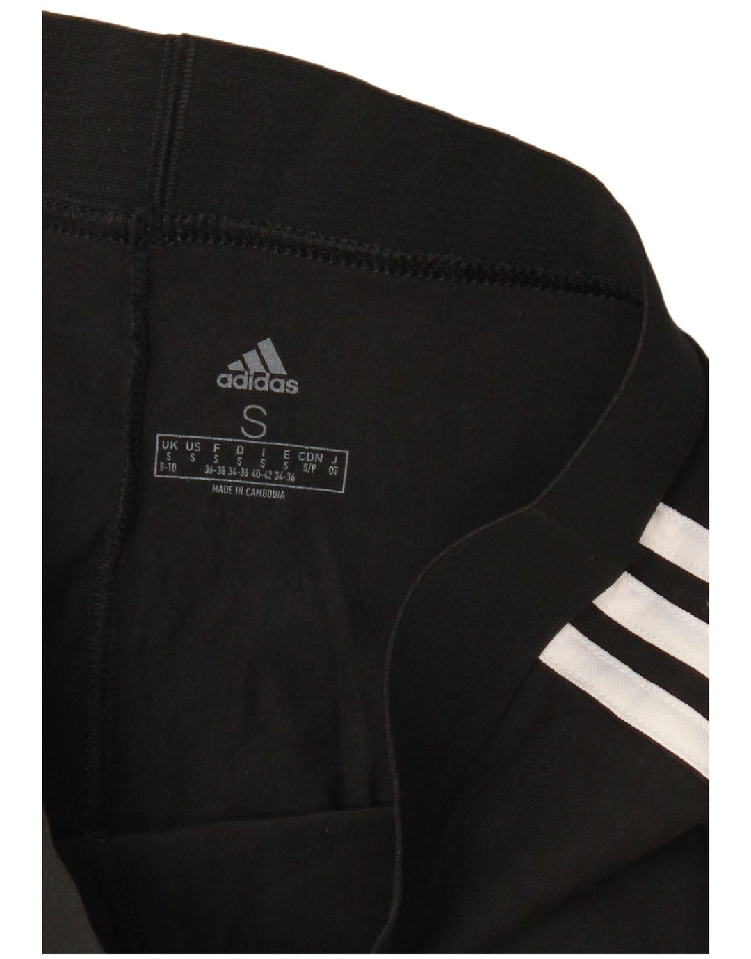 ADIDAS Damen Leggings UK 8/10 Small Schwarz
