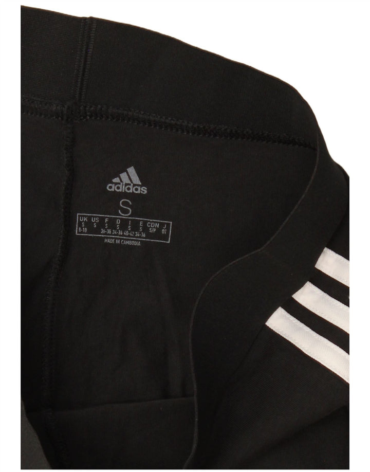 ADIDAS Damen Leggings UK 8/10 Small Schwarz