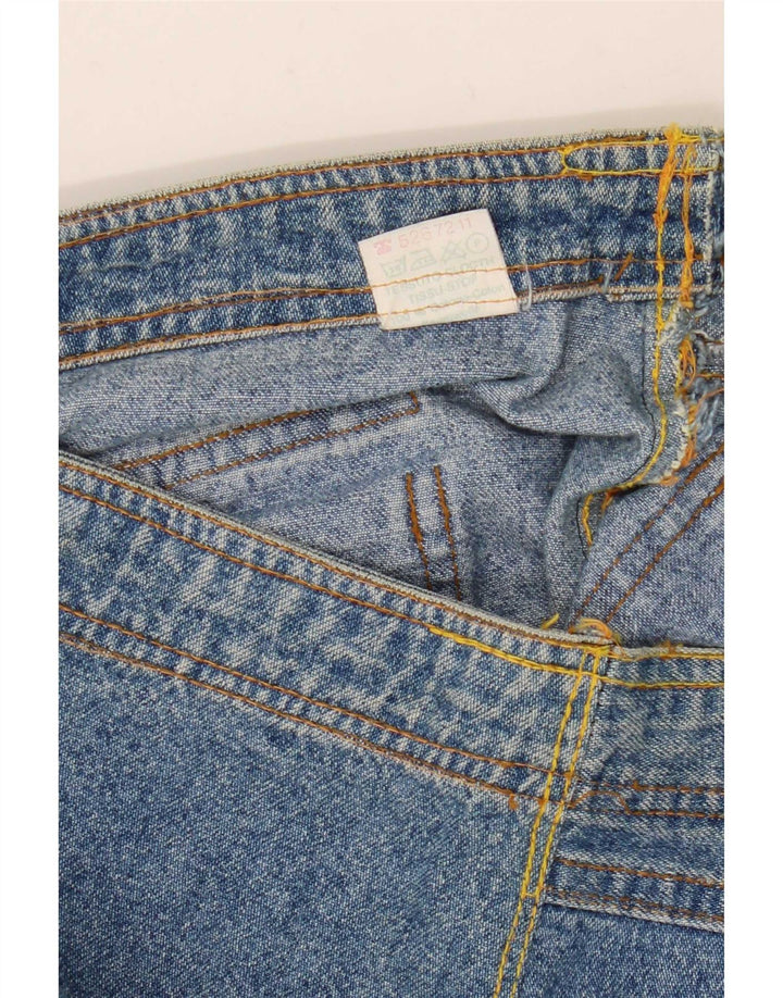 Vintage Damen Jeansrock IT 46 Groß W34 Blaue Baumwolle