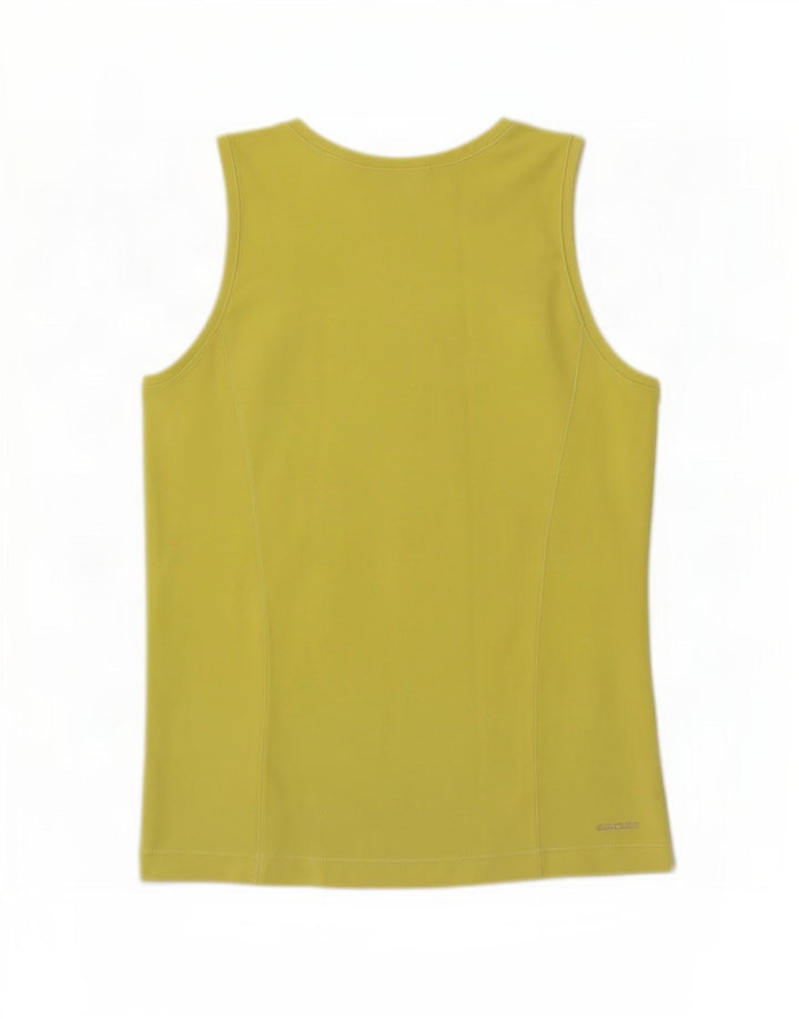 Adidas Damen Climalite Weste Top UK 14 Mittelgelbes Polyester