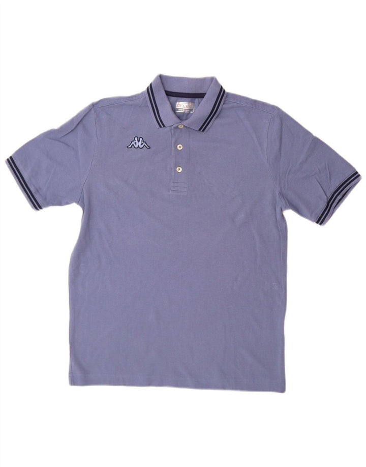 Kappa Herren-Poloshirt aus mittelblauer Baumwolle