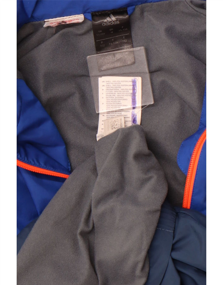 ADIDAS Jungen Clima Proof Trainingsanzug-Oberjacke, 11–12 Jahre, Marineblau
