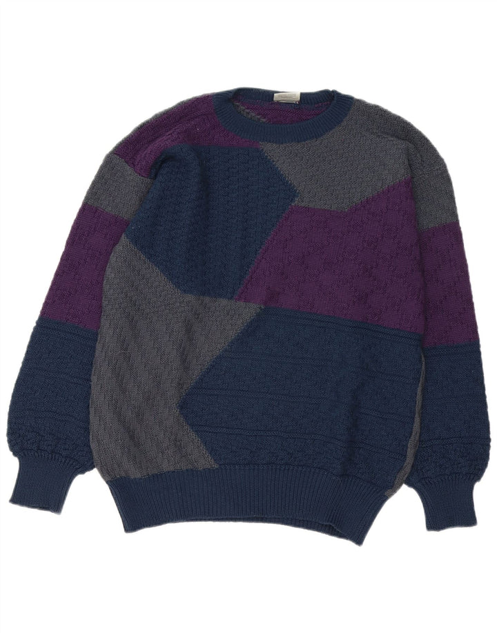 Jockey Herren-Pullover mit Rundhalsausschnitt, IT 50, mittelgroß, mehrfarbig, Farbblock