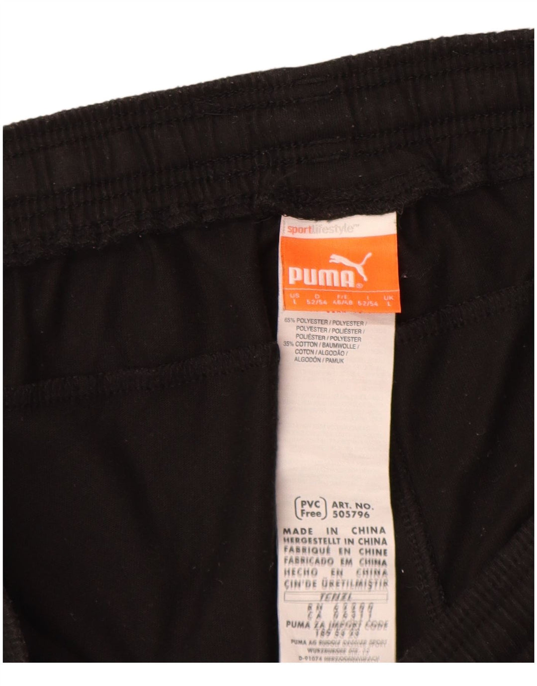 Puma Herren-Sportshorts, groß, schwarzes Farbblock-Polyester