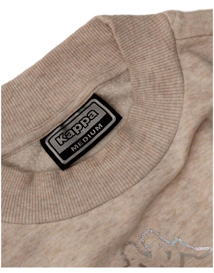Kappa Damen Sweatshirt Pullover UK 14 Medium Beige
